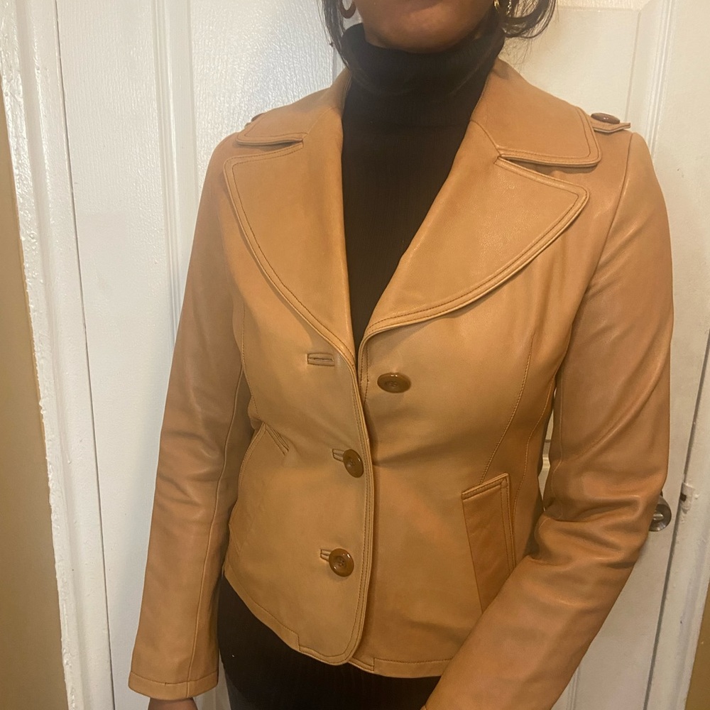 Vintage Brown Leather Jacket
